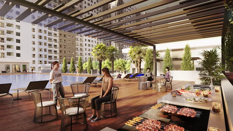 Ilustrasi ruang BBQ Pinegate