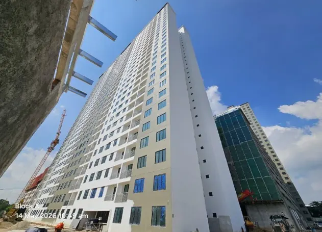 Foto tapak sebenar Tower A Pinegate Residency pada 14 May 2026